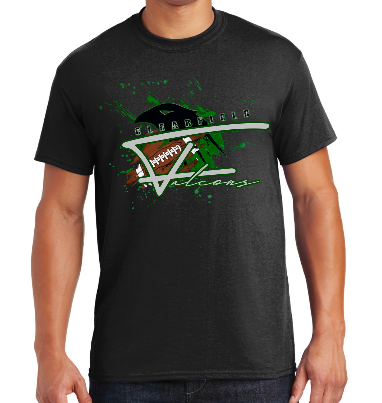 Clearfield Falcons, COACH T-shirt, Multiple Logo Options