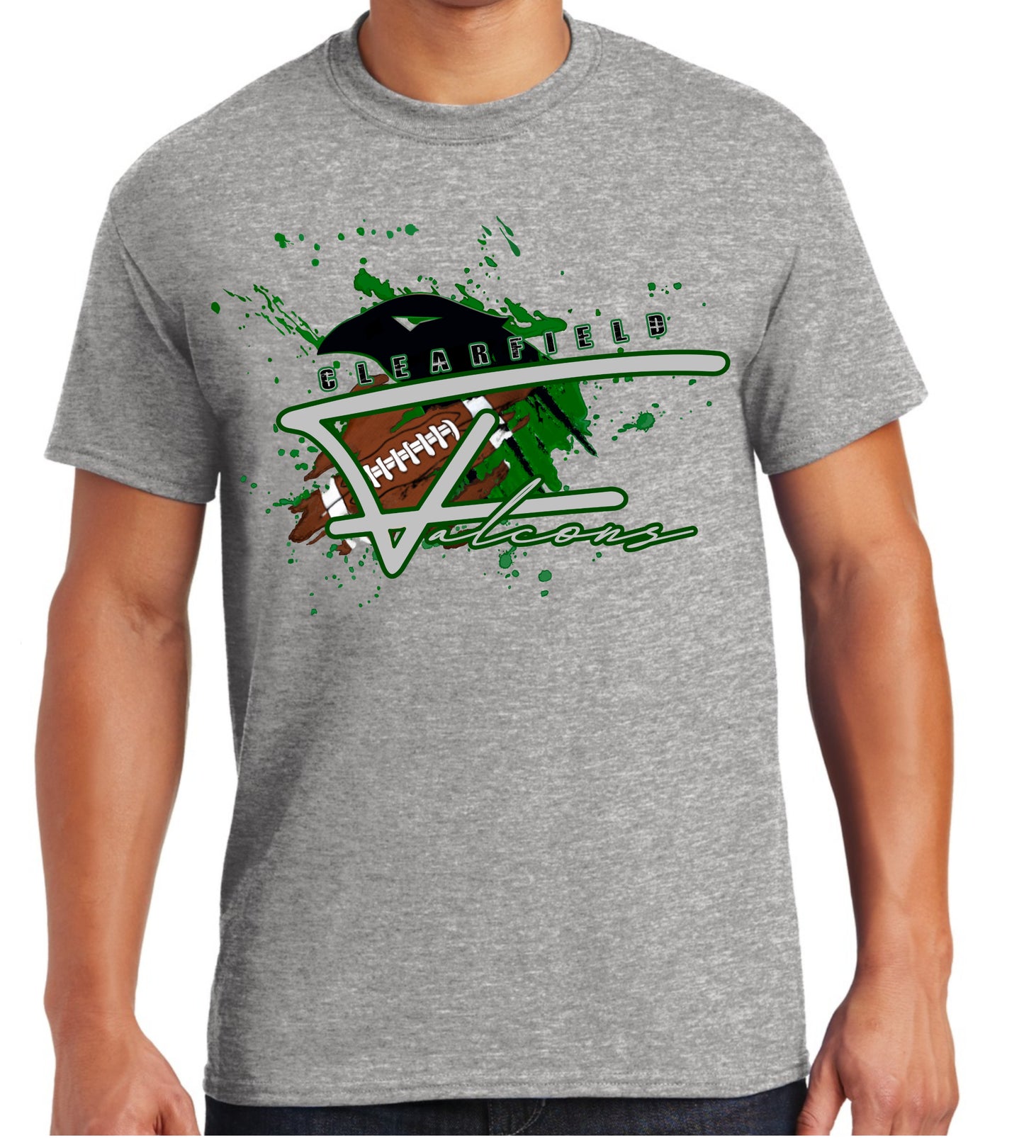 Clearfield Falcons, COACH T-shirt, Multiple Logo Options