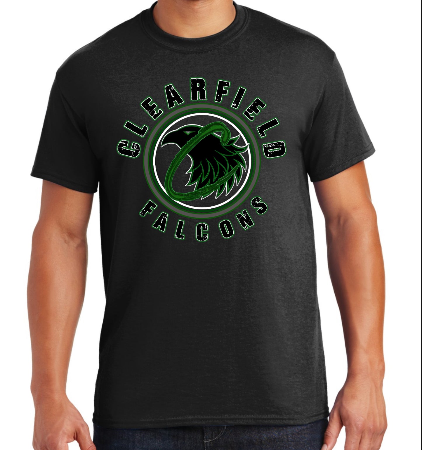 Clearfield Falcons, COACH T-shirt, Multiple Logo Options