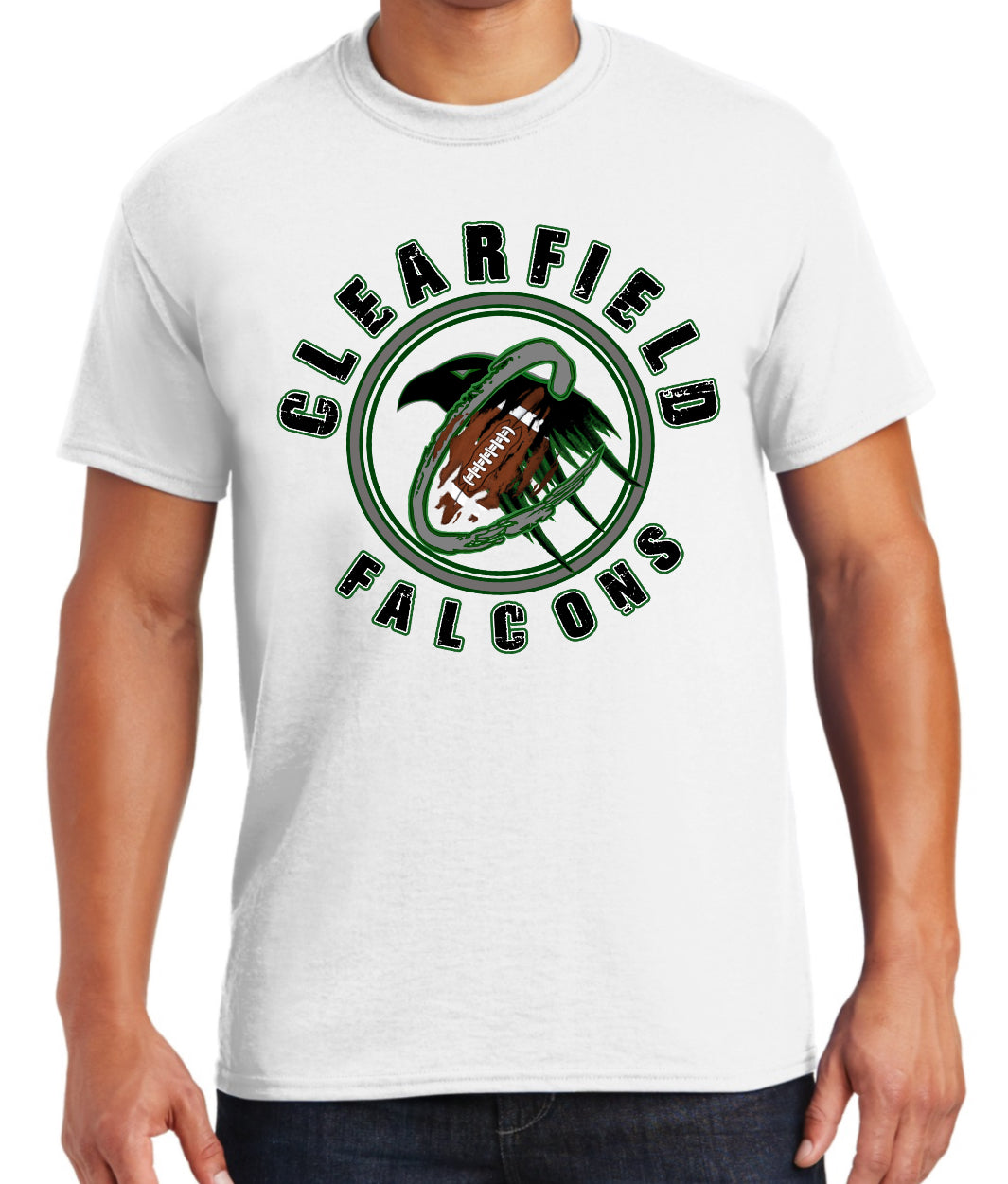 Clearfield Falcons, COACH T-shirt, Multiple Logo Options