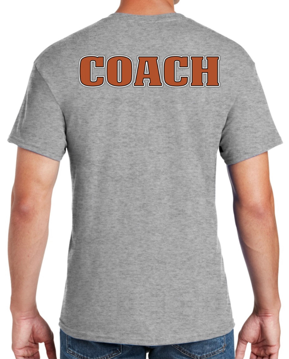 (COACH) WF Longhorns, Adult T-shirt, Multiple Logo Options