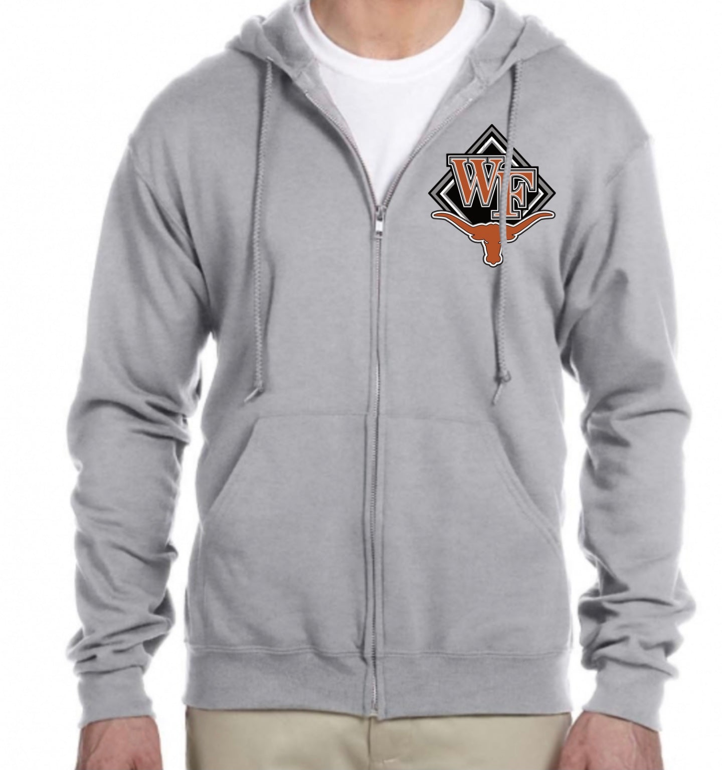 WF Classic Full Zip Hoodie, Adult, Multiple Logo Options