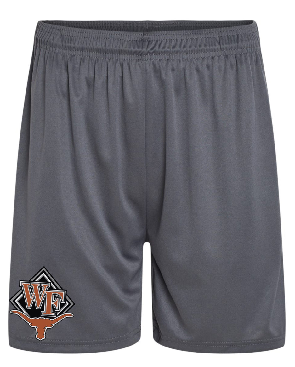 WF Shorts, 5” Above Knee Length, Pocketed Performance Blend