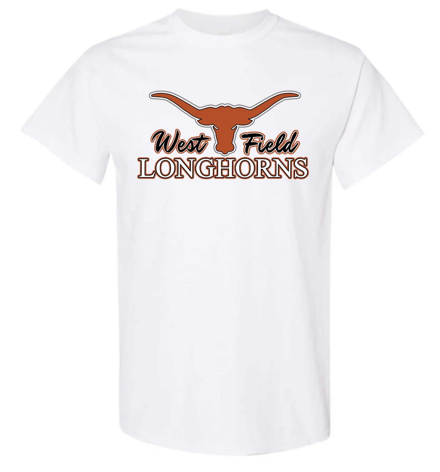 WF Longhorns, Adult T-shirt, Multiple Logo Options