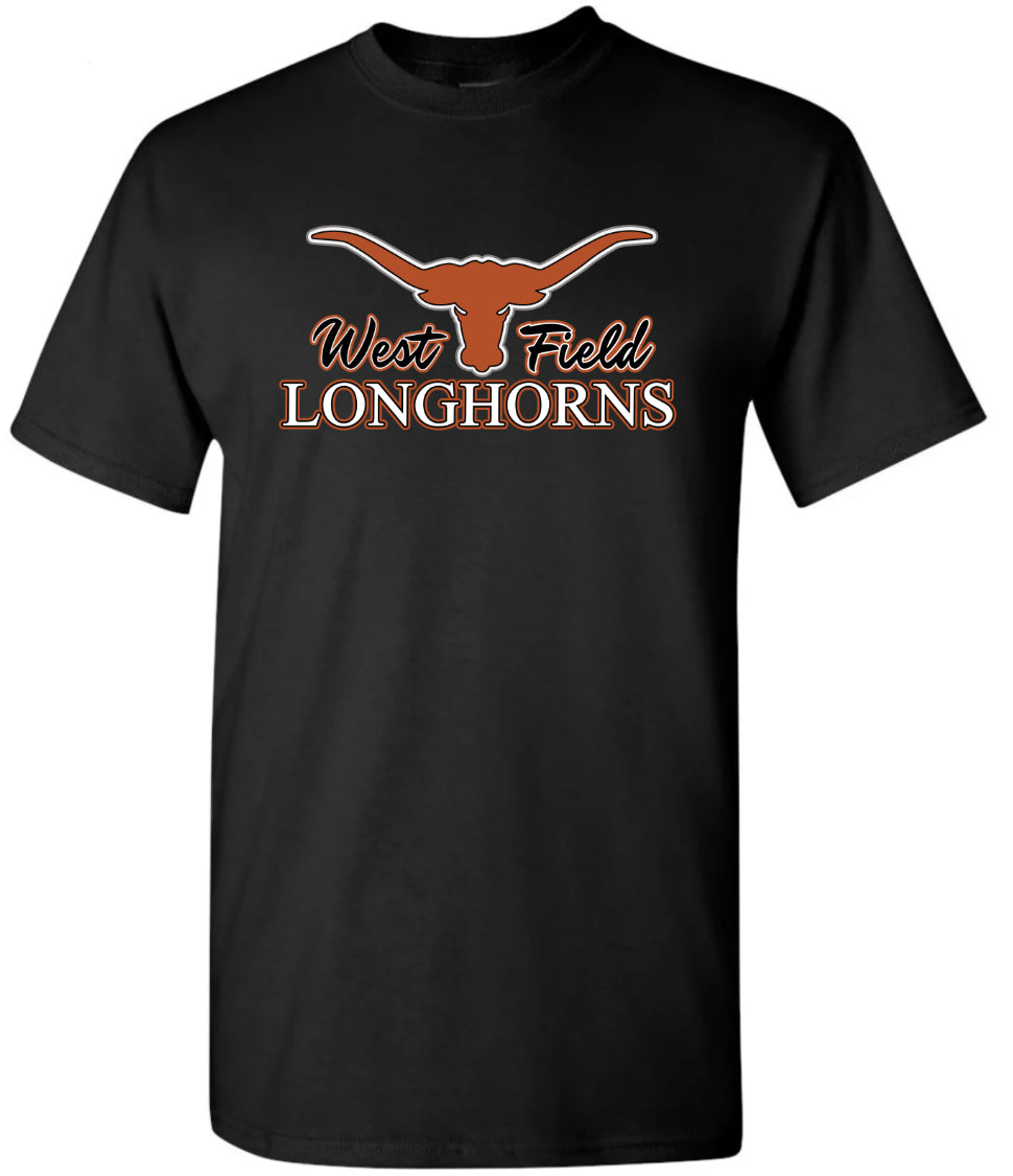 WF Longhorns, Adult T-shirt, Multiple Logo Options