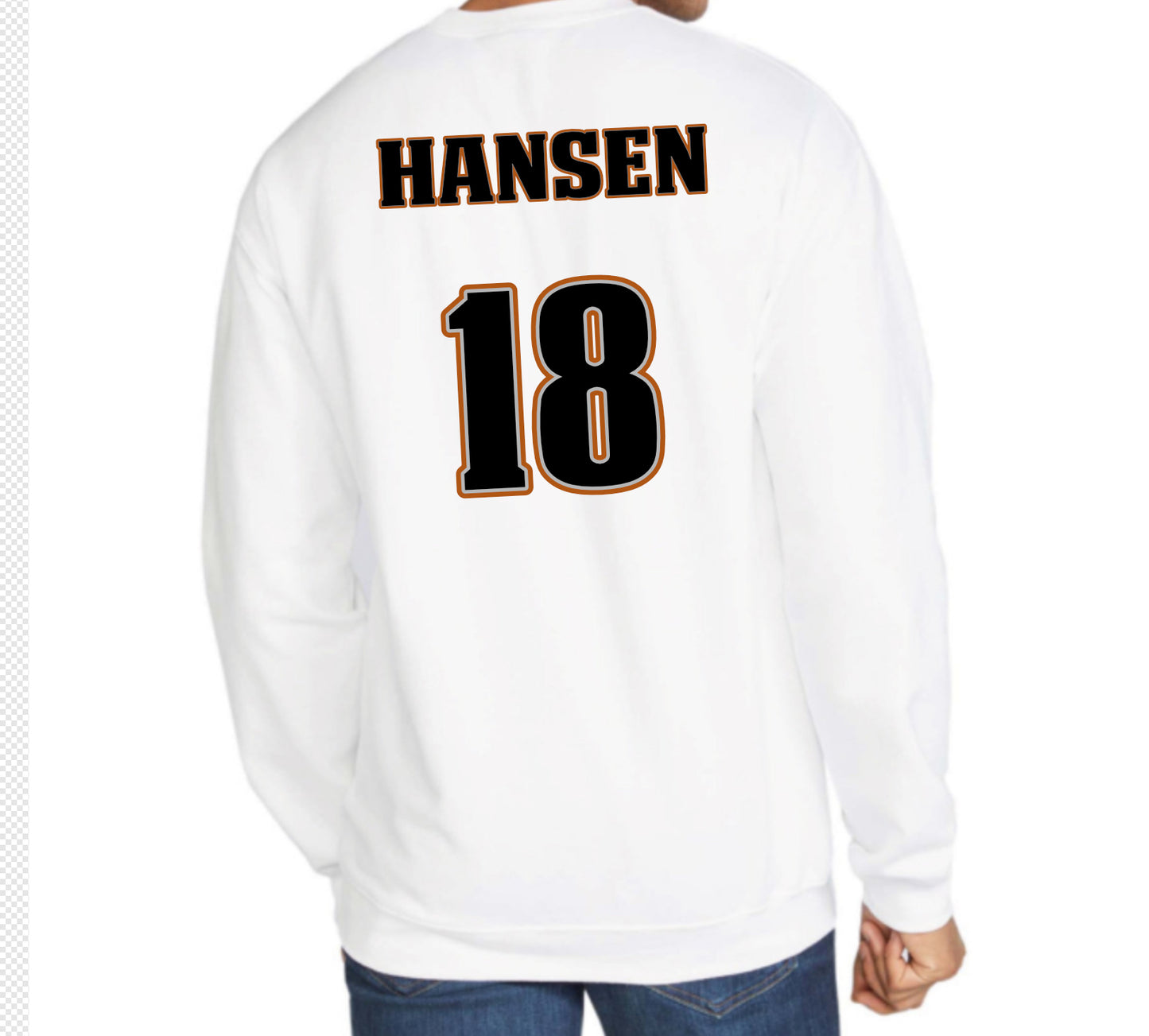 WF Longhorn Crew Neck, Sweatshirt, Adult