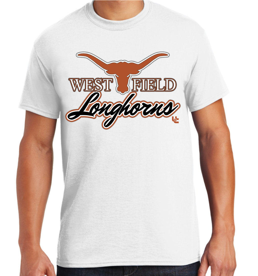 WF Longhorns, Adult T-shirt, Multiple Logo Options