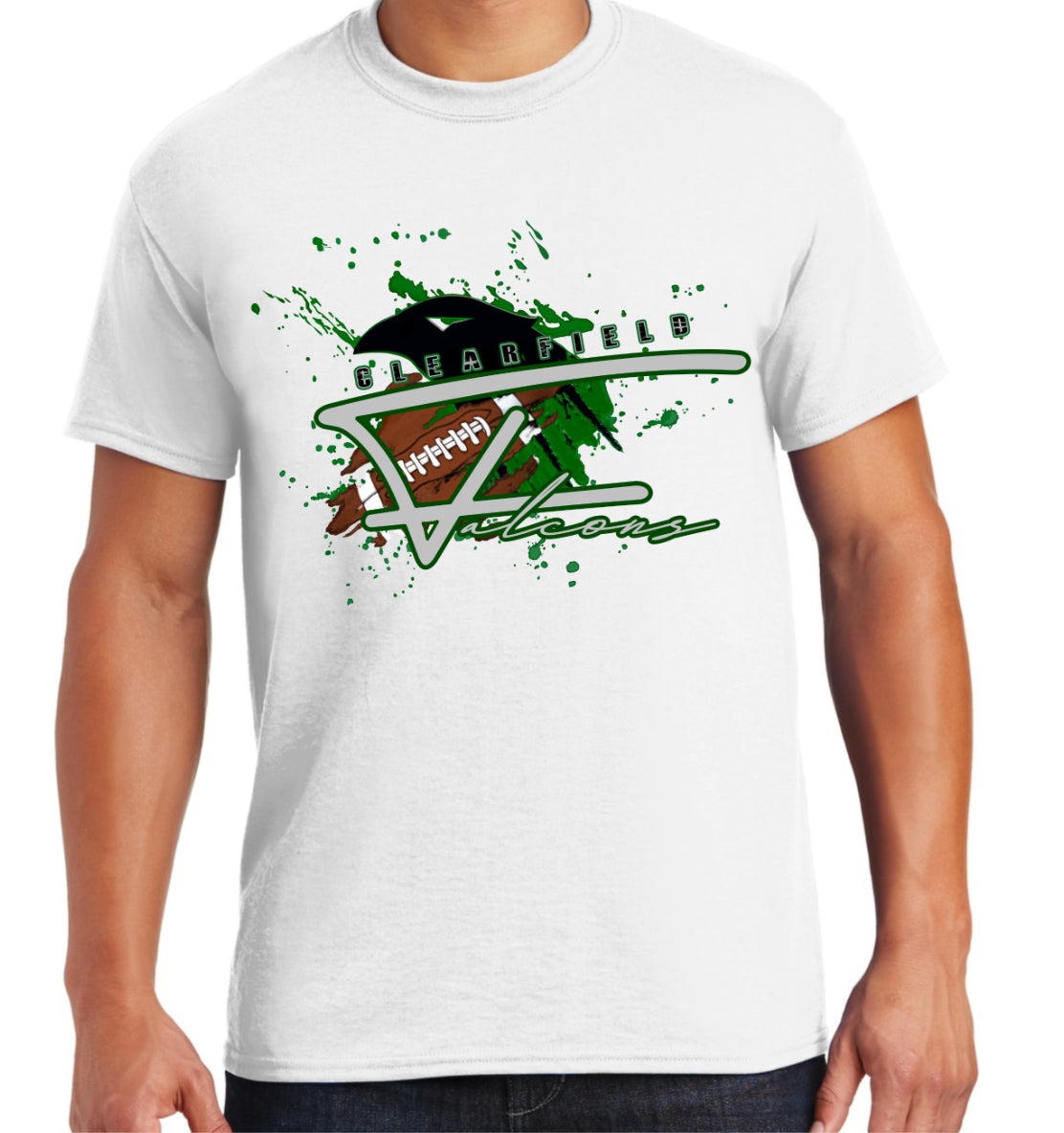 Clearfield Falcons, T-shirt, Multiple Logo Options