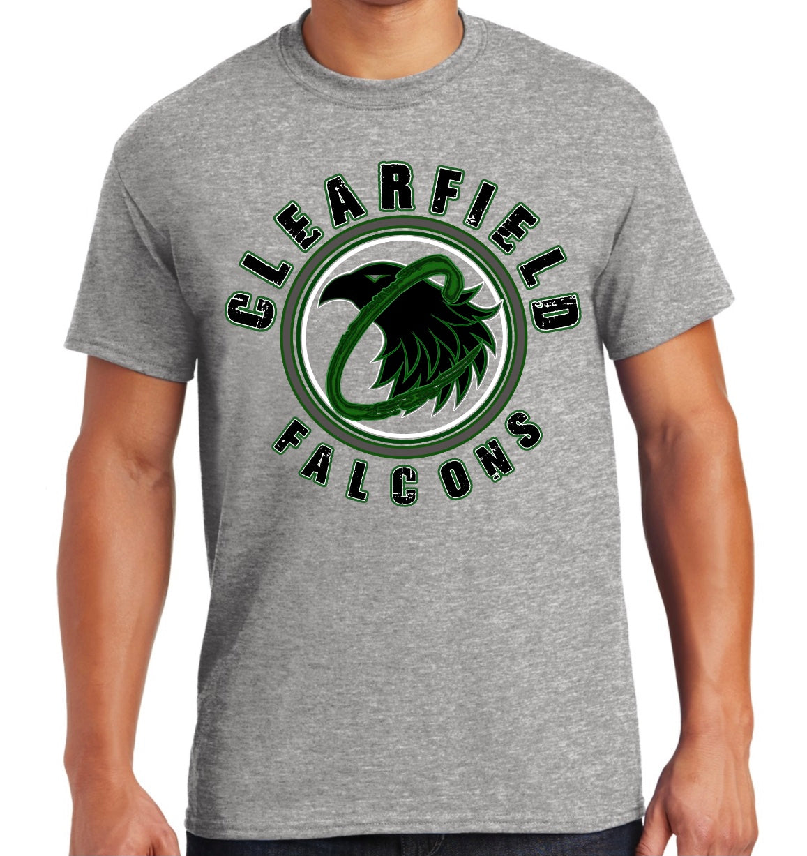 Clearfield Falcons, T-shirt, Multiple Logo Options