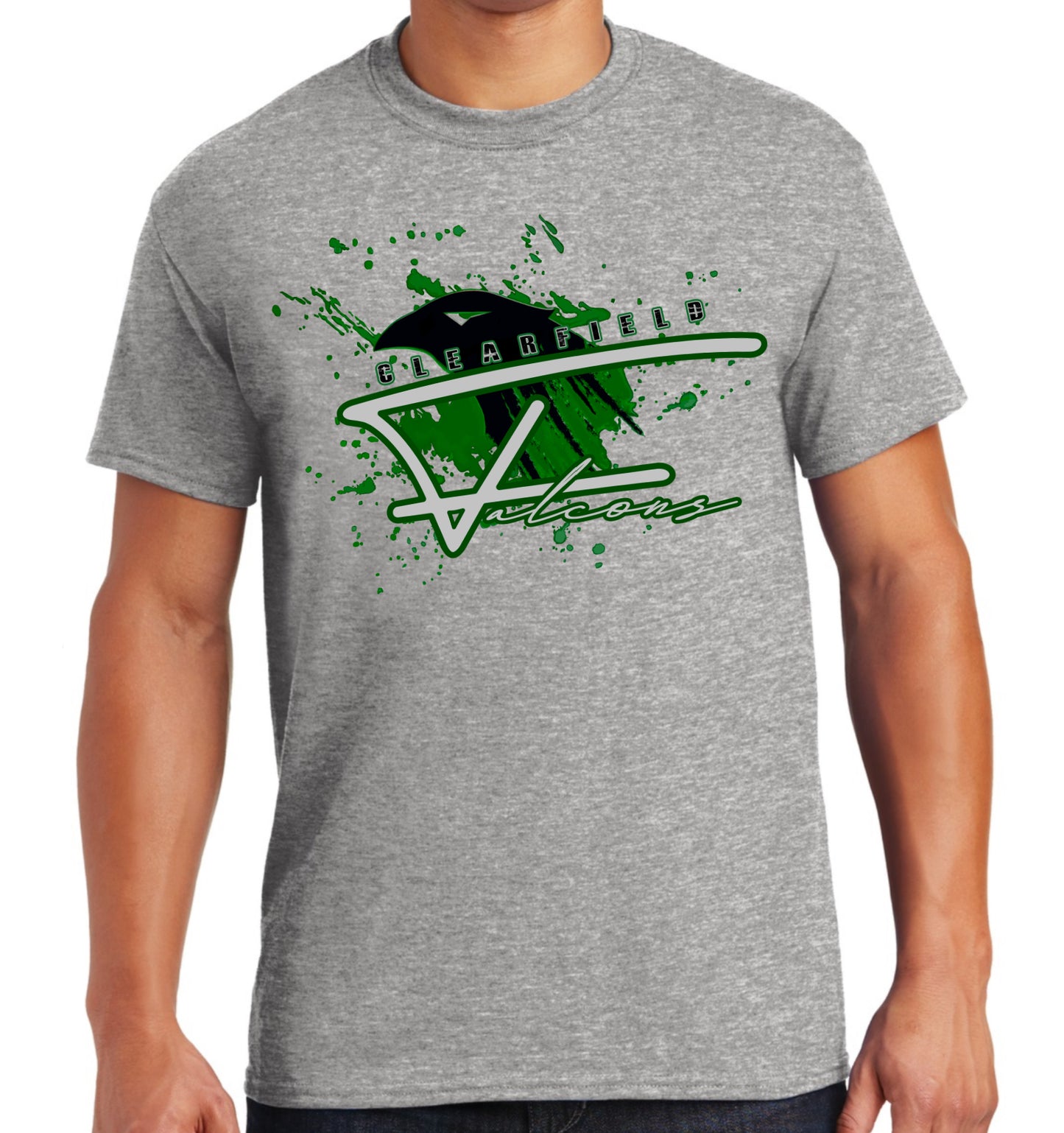 Clearfield Falcons, T-shirt, Multiple Logo Options