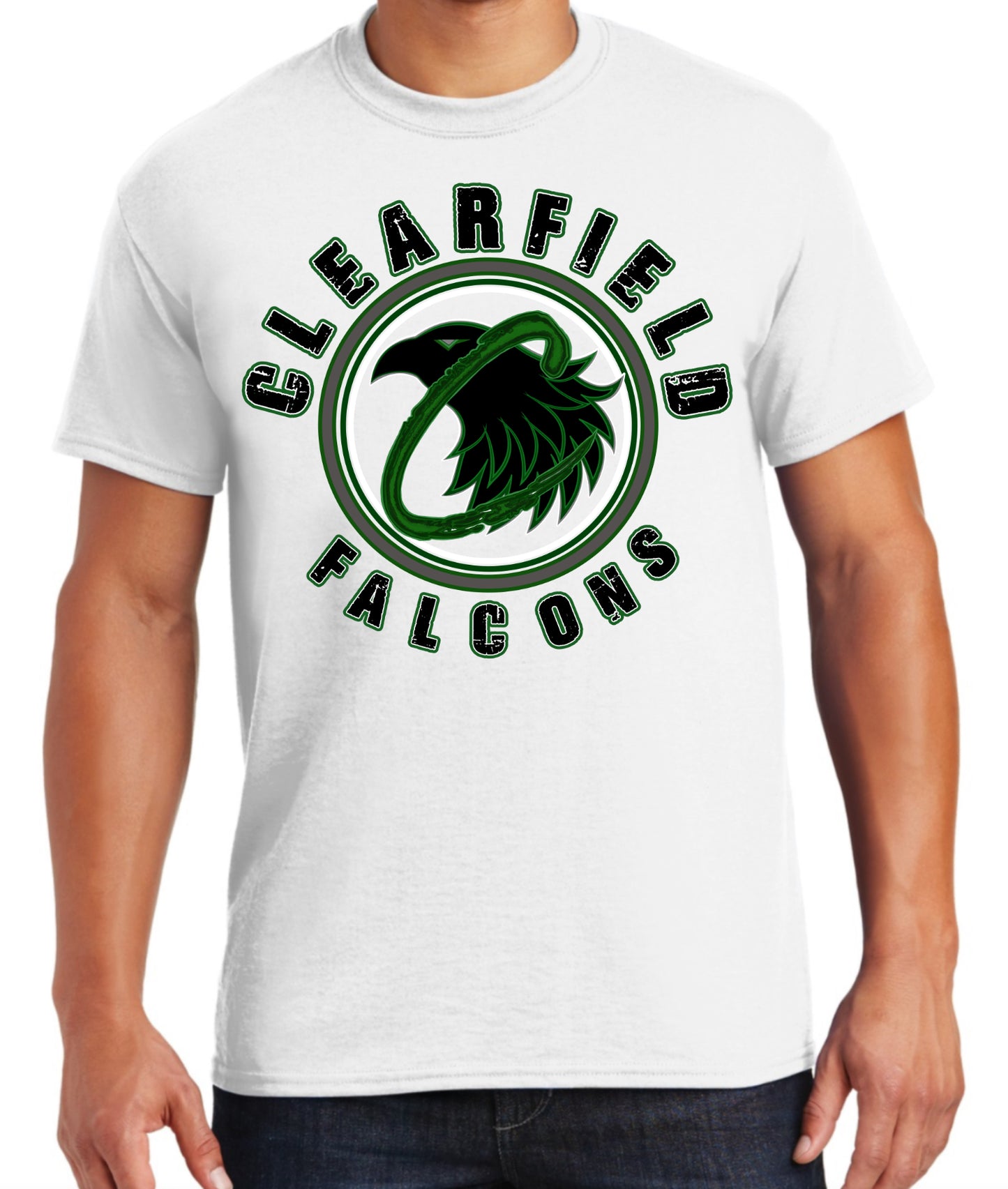 Clearfield Falcons, T-shirt, Multiple Logo Options