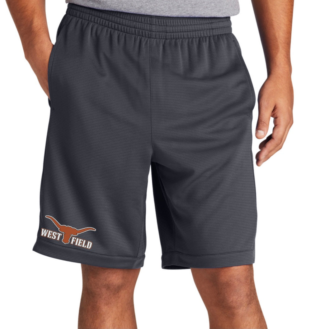 WF Shorts, Knee Length, Pocketed Performance Blend