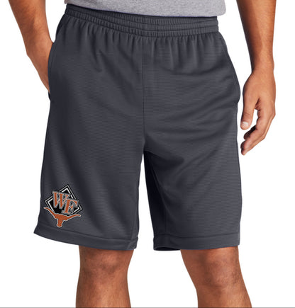 WF Shorts, Knee Length, Pocketed Performance Blend