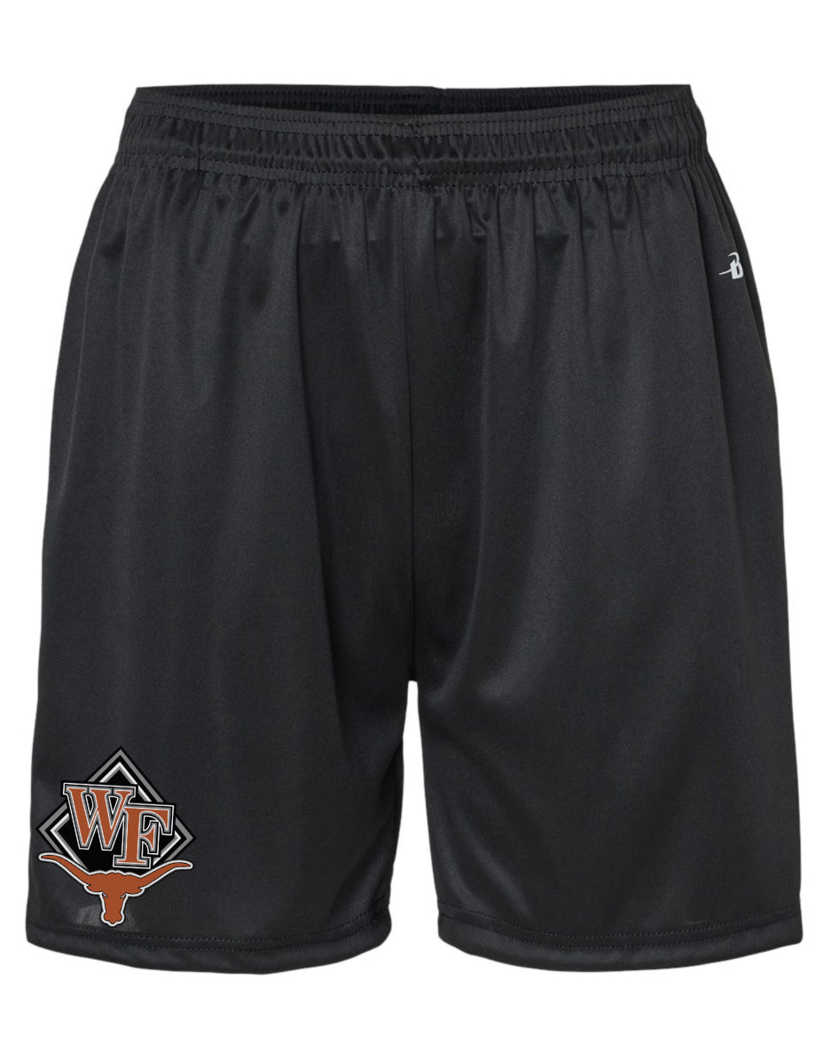 WF Shorts, 5” Above Knee Length, Pocketed Performance Blend