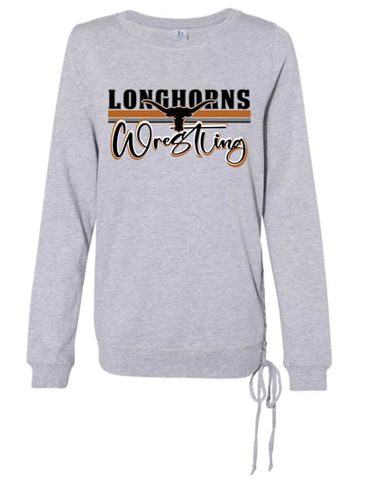 WF Longhorn, Crew Neck, Lace Up Side, Adult